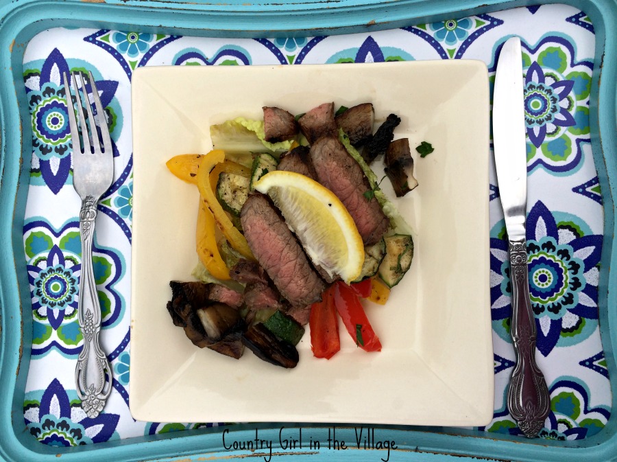 Grilled Salad with Skirt Steak Recipe