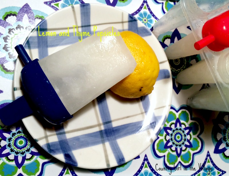 Lemon Thyme Ice Pops Recipe